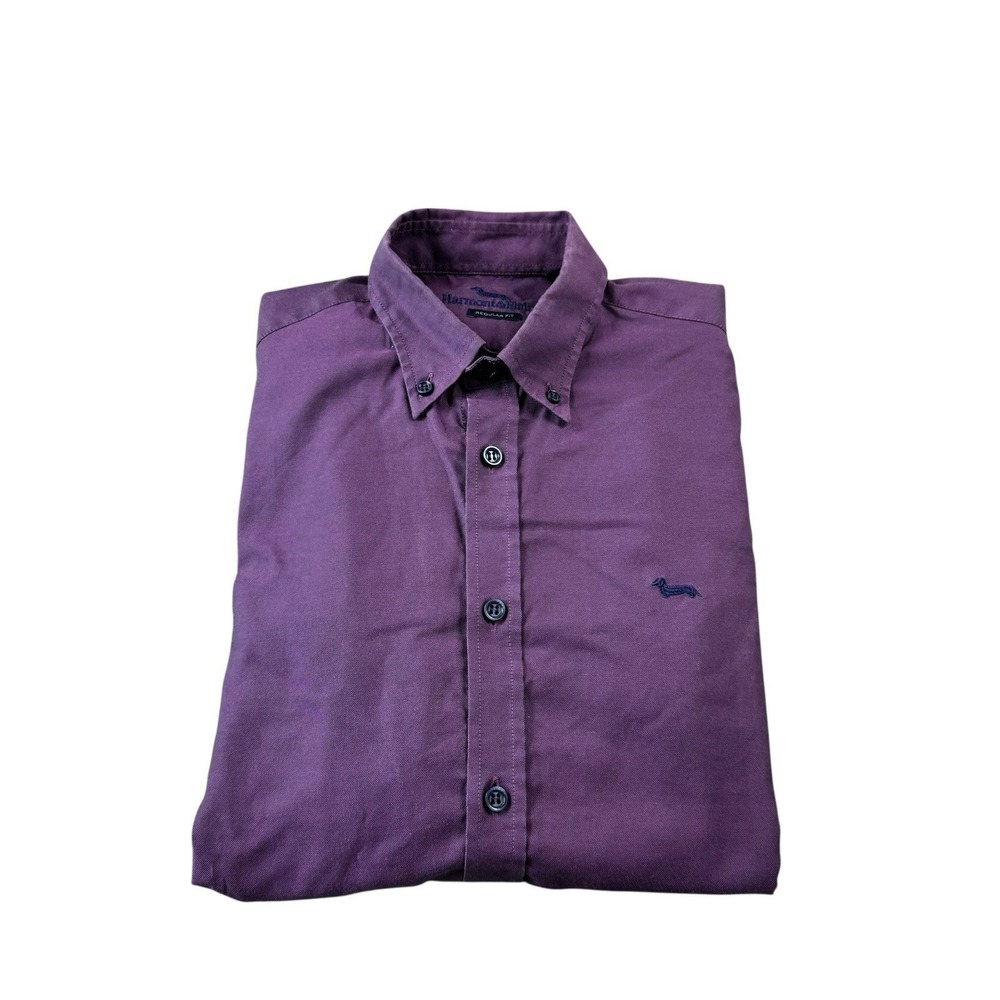 Harmont & Blaine‎ Purple Men's Cotton L/S Button Front Size Small